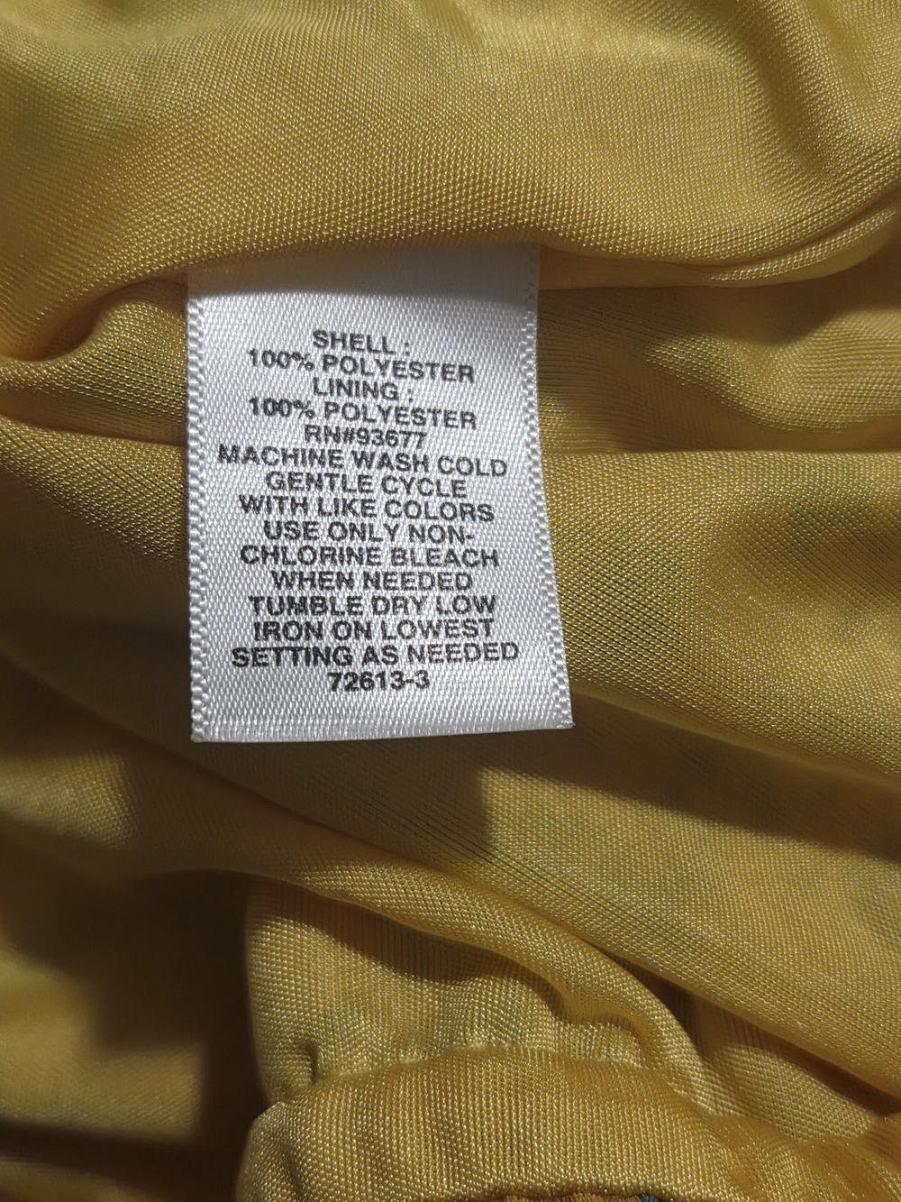 Liz Claiborne-Yellow Floral Sleeveless Blouse with Gold Ring Detail – Size XL - Picture 6 of 8